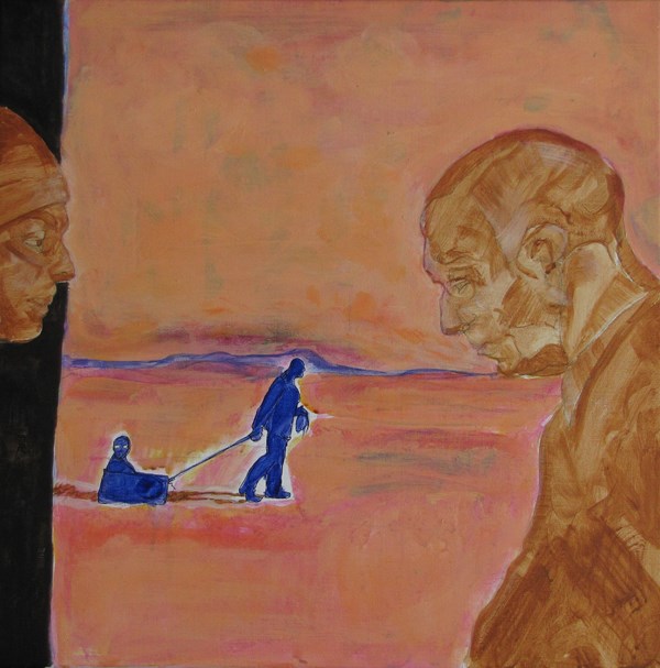 Plage II - 50x50 - huile sur toile